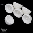 12mm White Flower Button-General Bead