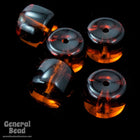 9mm Dark Goldenrod Drum Bead (10 Pcs) #3350-General Bead