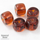 9mm Dark Goldenrod Drum Bead (10 Pcs) #3350-General Bead