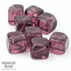8mm Amethyst Cube Bead (25 Pcs) #3352-General Bead
