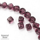 8mm Amethyst Cube Bead (25 Pcs) #3352-General Bead