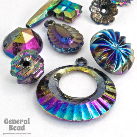 Plastic Oil Slick Mix 1 Oz.-General Bead