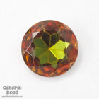 18mm Topaz/Olivine Doublet Vintage Cabochon (2 Pcs) #3368-General Bead