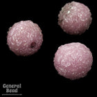8mm-10mm Handmade Sugar Coated Pink Bead (12 Pcs) #3376-General Bead