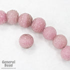 8mm-10mm Handmade Sugar Coated Pink Bead (12 Pcs) #3376-General Bead