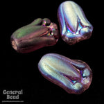 12mm Matte Amethyst AB Tulip Bead (8 Pcs) #3380-General Bead