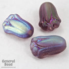 12mm Matte Amethyst AB Tulip Bead (8 Pcs) #3380-General Bead