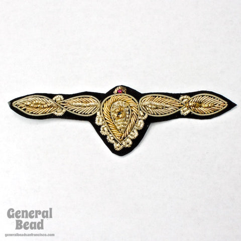 120mm Gold and Silver Wings Patch #3395-General Bead