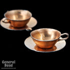 20mm Copper Cup and Saucer Charm SOLD OUT-General Bead
