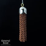 1 1/4 Inch Copper Chain Tassel (4 Pcs) #3417-General Bead