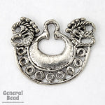 25mm Antique Silver Ethnic Hoop-General Bead