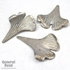 35mm Steel Gingko Leaf-General Bead