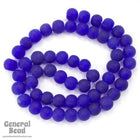 8mm Matte Dark Cobalt Bead (50 Pcs) #3423-General Bead