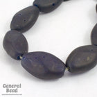 20mm Matte Black Oval Bead #3424-General Bead