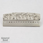 40mm Silver Tone Decorative Bar Pin-General Bead