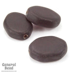 12mm x 20mm Matte Dark Garnet Octogon Bead (5 Pcs) #3442-General Bead