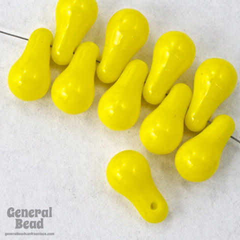 12mm Opaque Yellow Drop (25 Pcs) #3477-General Bead