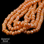 8/0 Luster Orange Charlotte Cut Seed Bead-General Bead