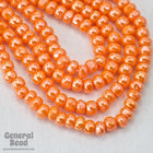 8/0 Luster Orange Charlotte Cut Seed Bead-General Bead
