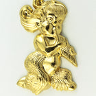 38mm Gold Pan with Pipe #348C-General Bead