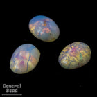 3mm x 5mm Pink Opal Oval Cabochon (10 Pcs) #3504-General Bead