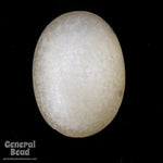18mm x 25mm Frosted Off White Oval Cabochon #3508-General Bead