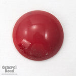 20mm Cherry Red Cabochon (2 Pcs) #3509-General Bead