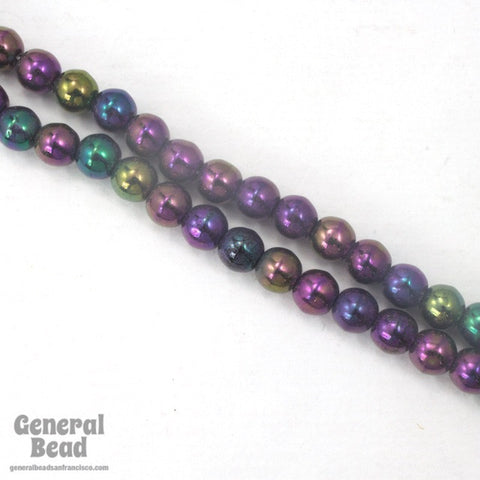5mm Purple Iris Druk Bead-General Bead