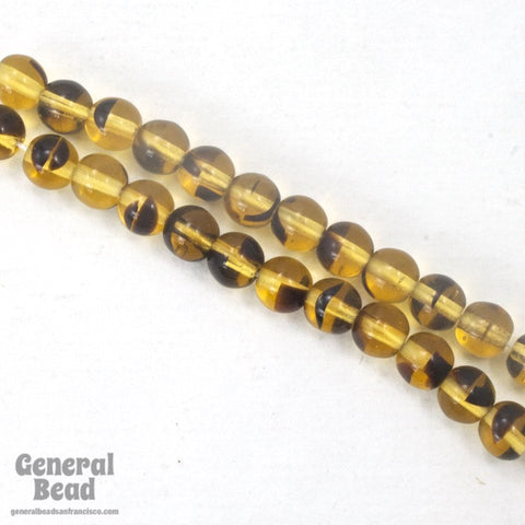 5mm Tortoiseshell Druk Bead-General Bead