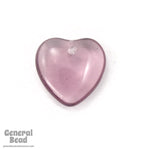 10mm Amethyst Heart Pendant (6 Pcs) #3516-General Bead