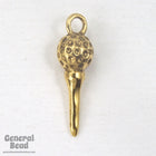 6mm x 20mm Gold Tone Golf Tee Charm (4 Pcs) #3520-General Bead