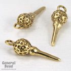 6mm x 20mm Gold Tone Golf Tee Charm (4 Pcs) #3520-General Bead
