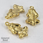 20mm Gold Tone See-No-Evil Monkey Charm-General Bead