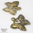 15mm x 20mm Antique Brass Butterfly Charm (2 Pcs) #3525-General Bead