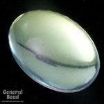 18mm x 25mm Crystal AB Unfoiled Oval Cabochon (2 Pcs) #3528-General Bead