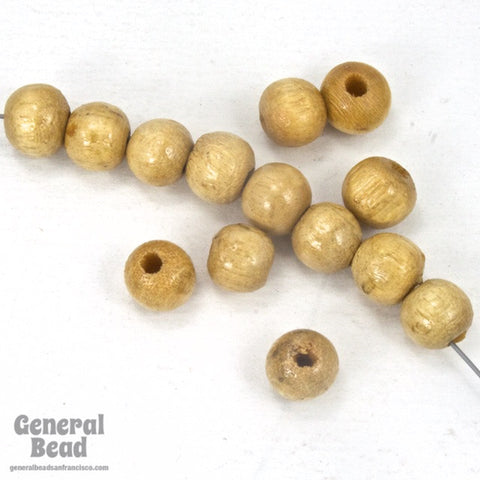 8mm Natural Wood Bead-General Bead