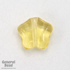 6mm Light Topaz Czech Glass Star Bead (25 PcS) #3569-General Bead