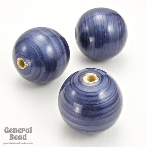25mm Montana Painted Wood Round Bead (2 Pcs) #3582-General Bead
