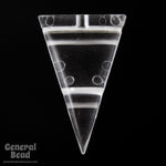 12mm x 20mm Vintage Clear Lucite Triangle-General Bead