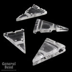 12mm x 20mm Vintage Clear Lucite Triangle-General Bead