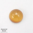 8mm Honey Round Glass Cabochon (4 Pcs) #3606-General Bead