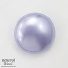 18mm Lavender Pearl Low Dome Cabochon-General Bead