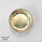 14mm Silver Sew- On Cabochon Setting with Filigree Edge-General Bead
