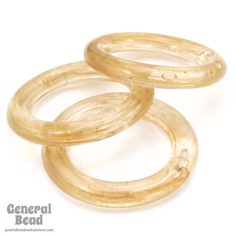 38mm Light Topaz Lucite Ring #3654-General Bead