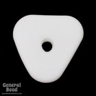 40mm Chalk White Triangle Donut (4 Pcs) #3660-General Bead