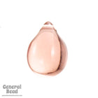 18mm Transparent Light Rose Teardrop (6 Pcs) #3662-General Bead