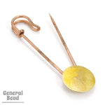 70mm Brass Kilt Pin with 16mm Pad #3668a-General Bead