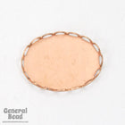 13mm x 18mm Copper Lace Edge Cabochon Setting-General Bead