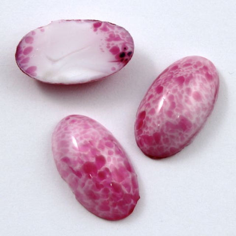 14mm x 25mm Mottled Pink Oval Cabochon #XS14-E-General Bead