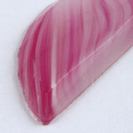 33mm Stripe Pink Semi Circle Cabochon #XS14-F-General Bead